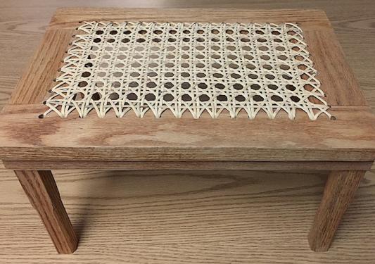 Chair Caning Footstool Frame, Wooden Footstool Kit