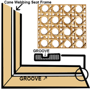 pressed cane webbing  Caning, Woven chair, Bamboo texture