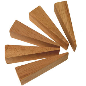Caning wedges, set of 5